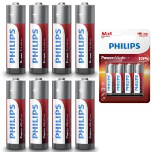 48Pc AA Batteries Philips Power Alkaline LR6 1.5V Bulk Long Lasting Exp 2026 Max