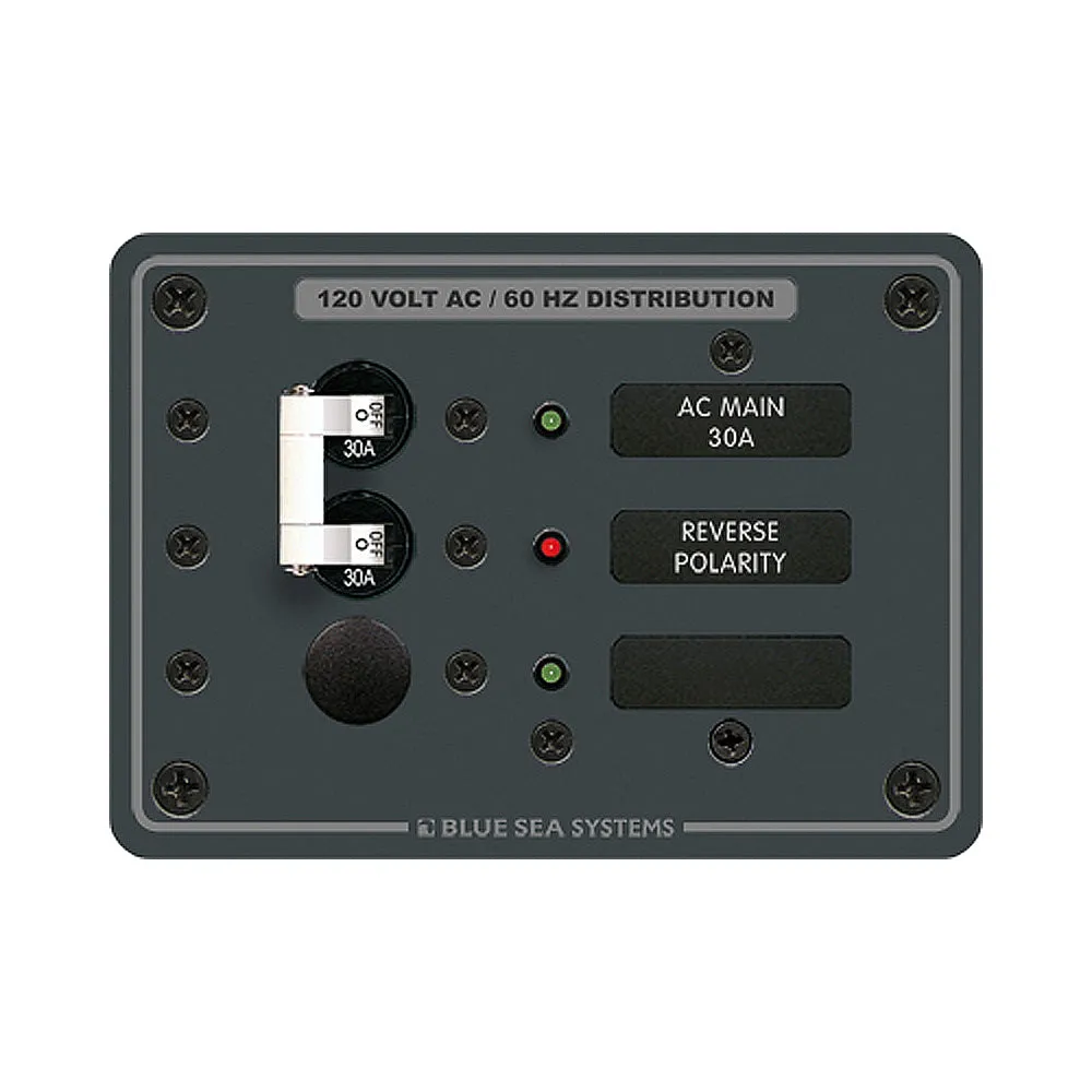 Blue Sea 8029 AC Main  1 Position Breaker Panel - White Switches [8029]