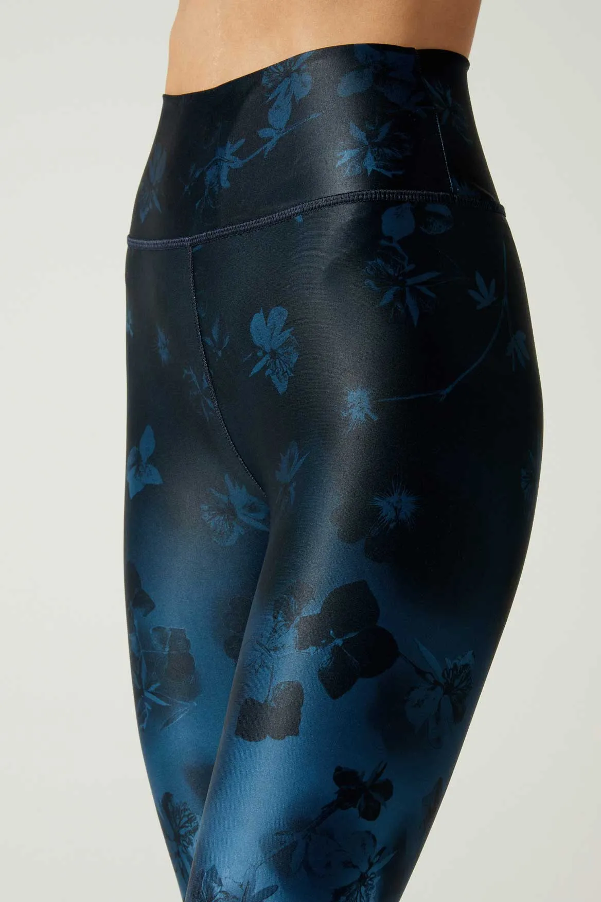 Camila Front Pocket Legging Floral Camo Stone Teal