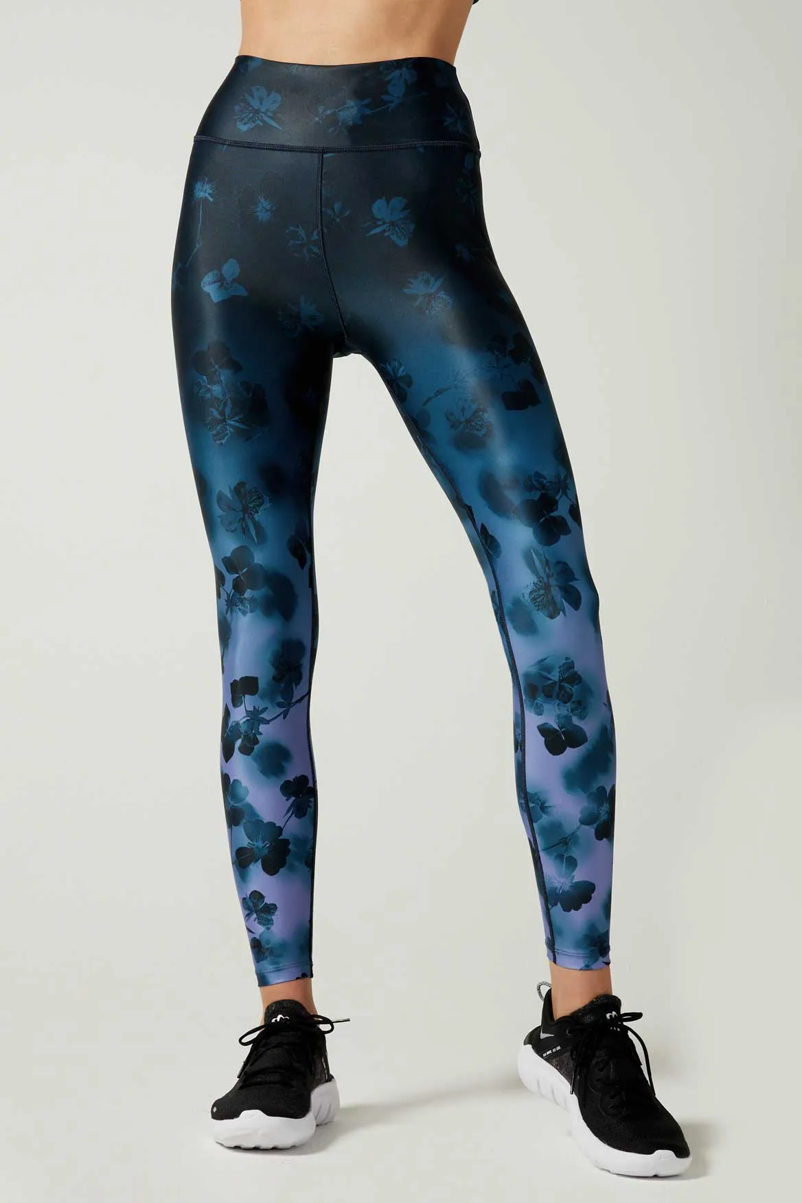 Camila Front Pocket Legging Floral Camo Stone Teal