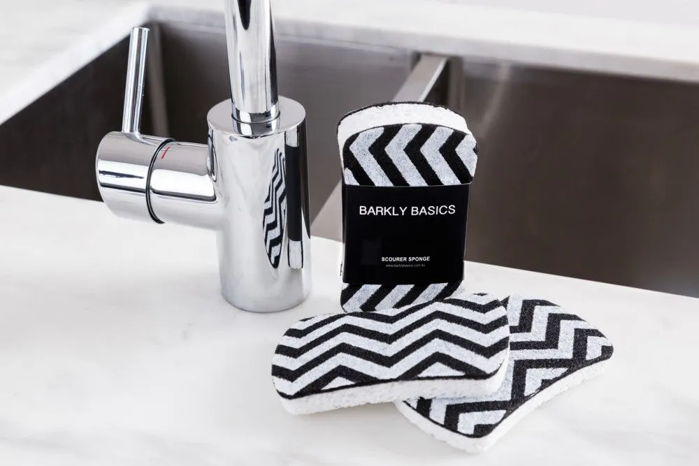 Chevron Print Scourer Sponge
