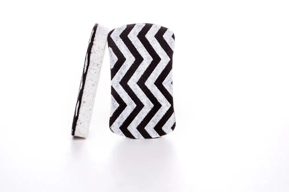 Chevron Print Scourer Sponge