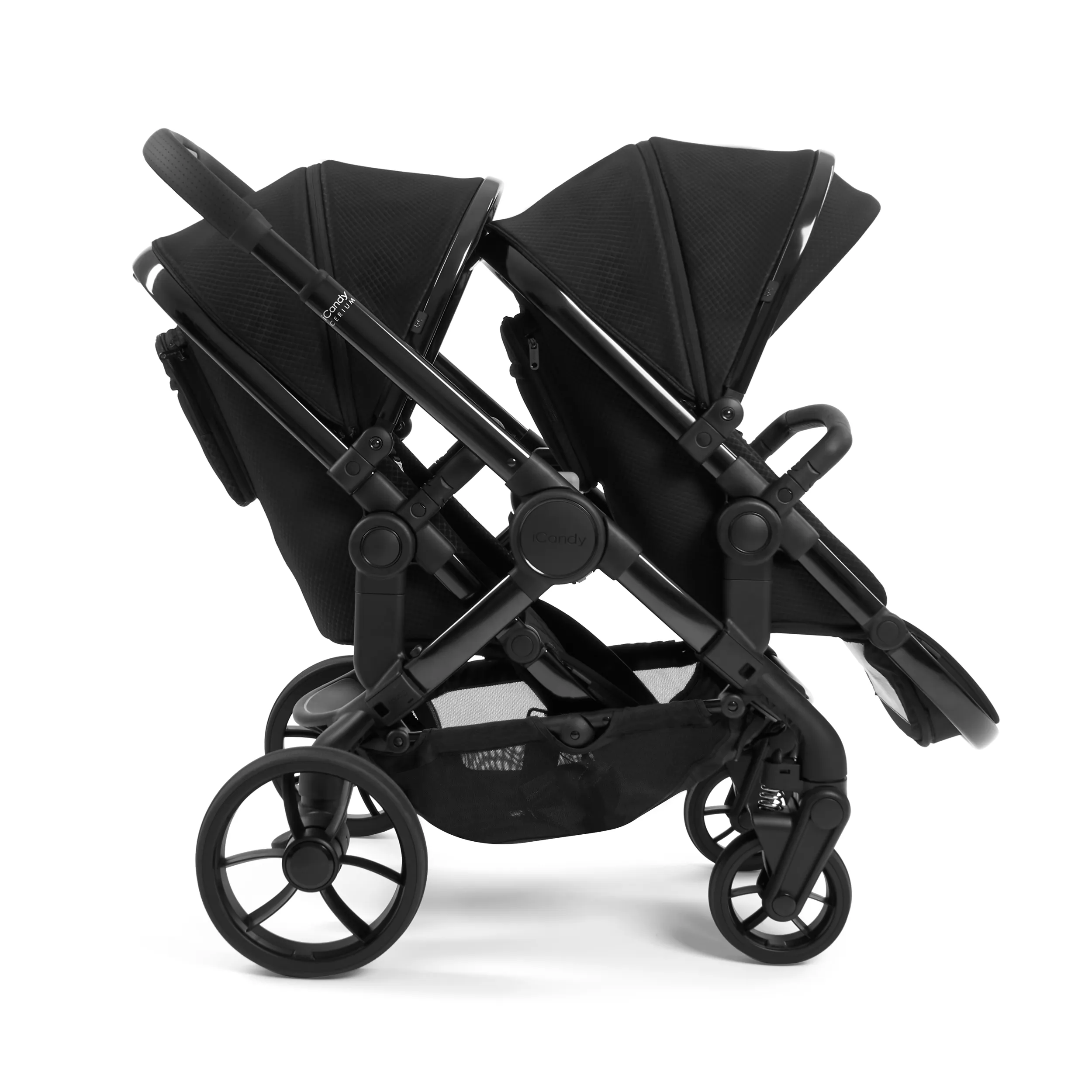 iCandy Peach 7 Cerium Twin Complete Cybex Bundle in Black