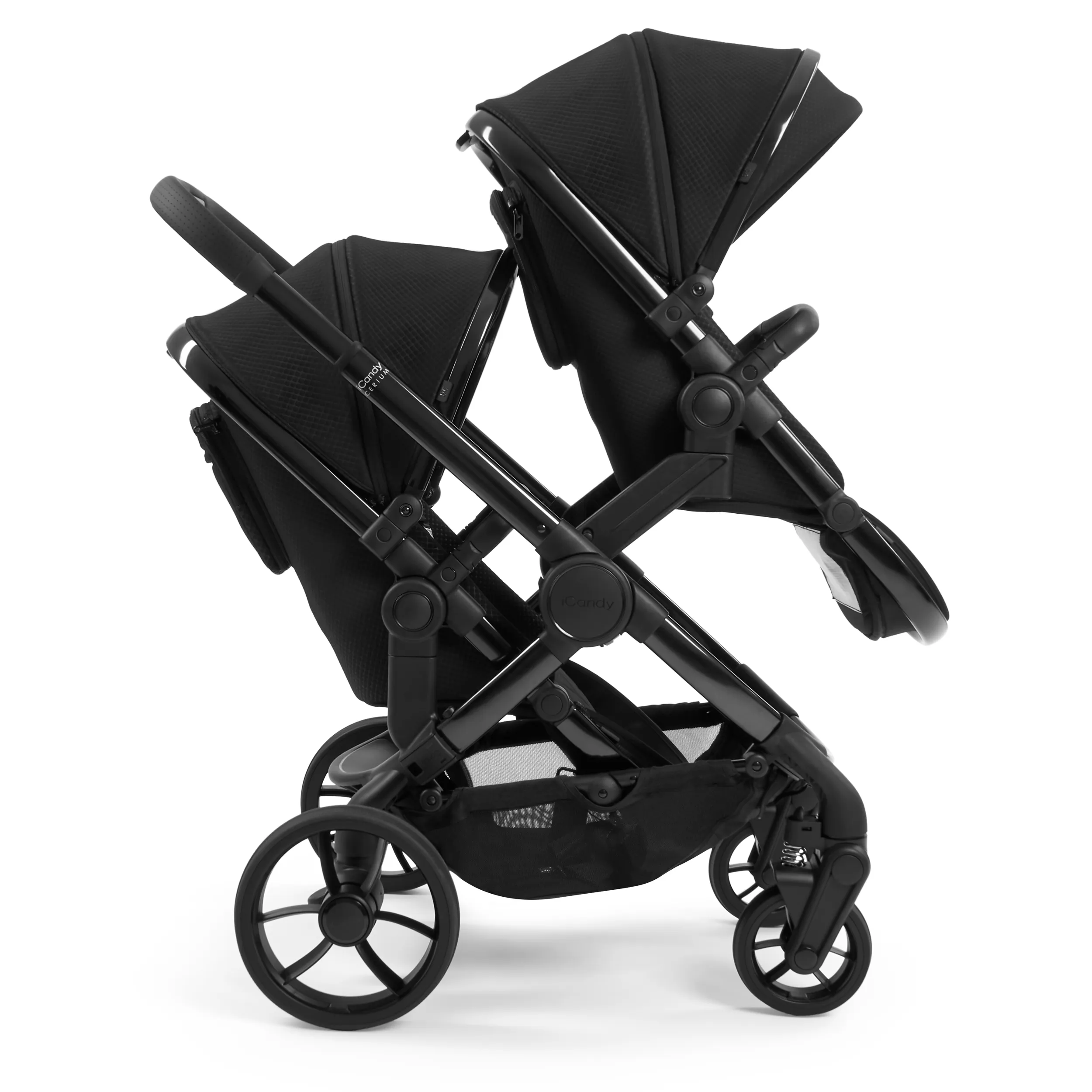 iCandy Peach 7 Cerium Twin Complete Cybex Bundle in Black