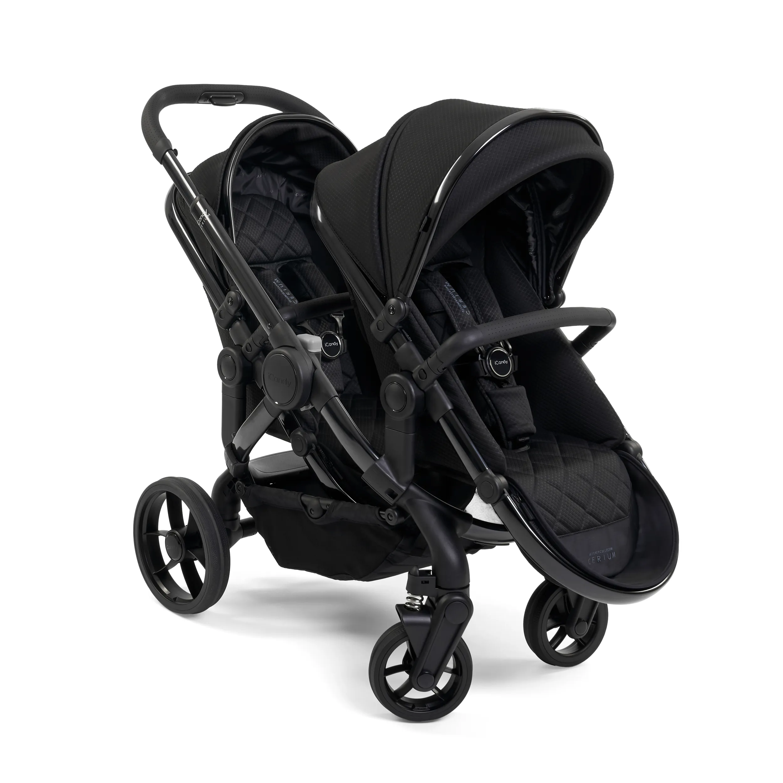 iCandy Peach 7 Cerium Twin Complete Cybex Bundle in Black