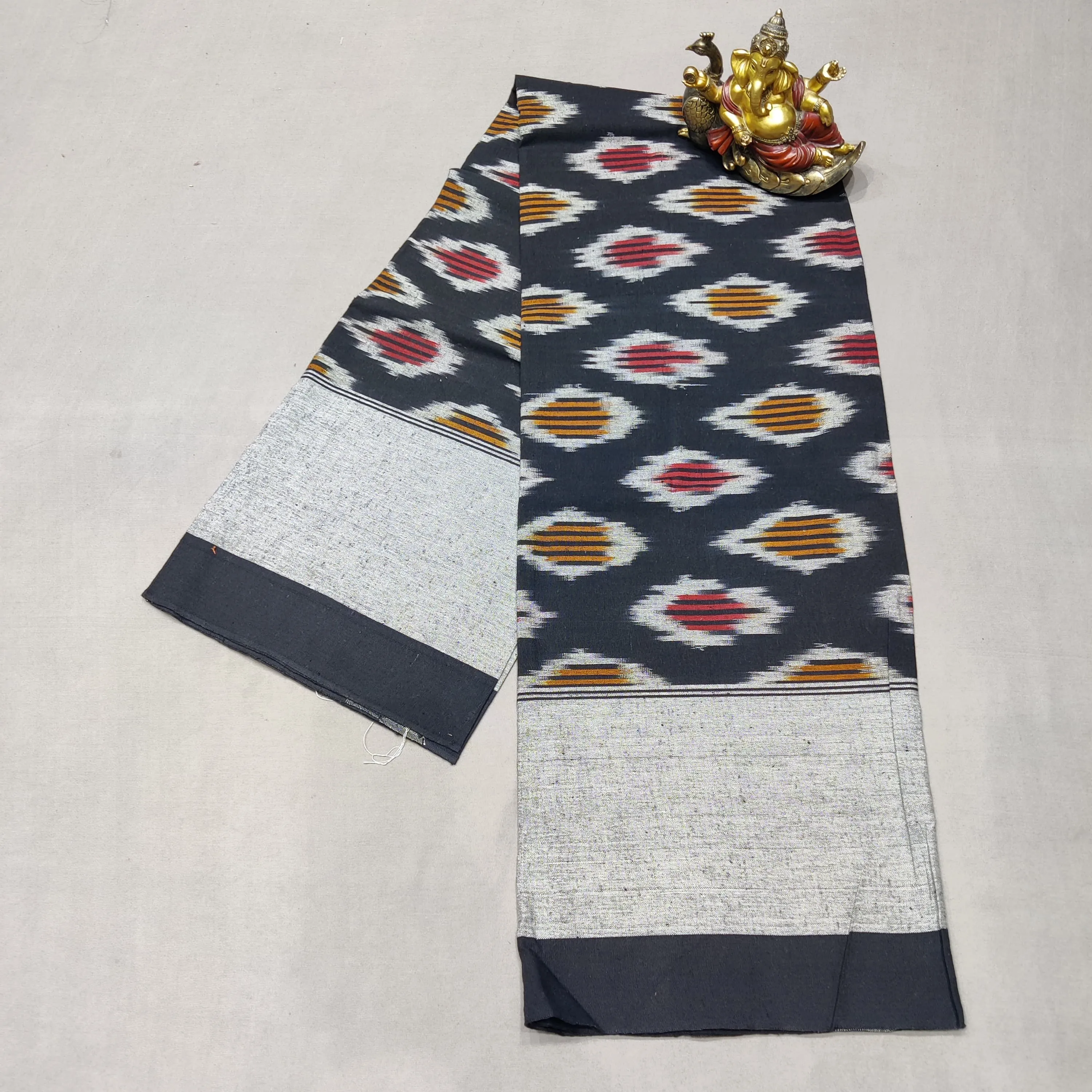 Ikat Single Cot Cotton Bedsheet