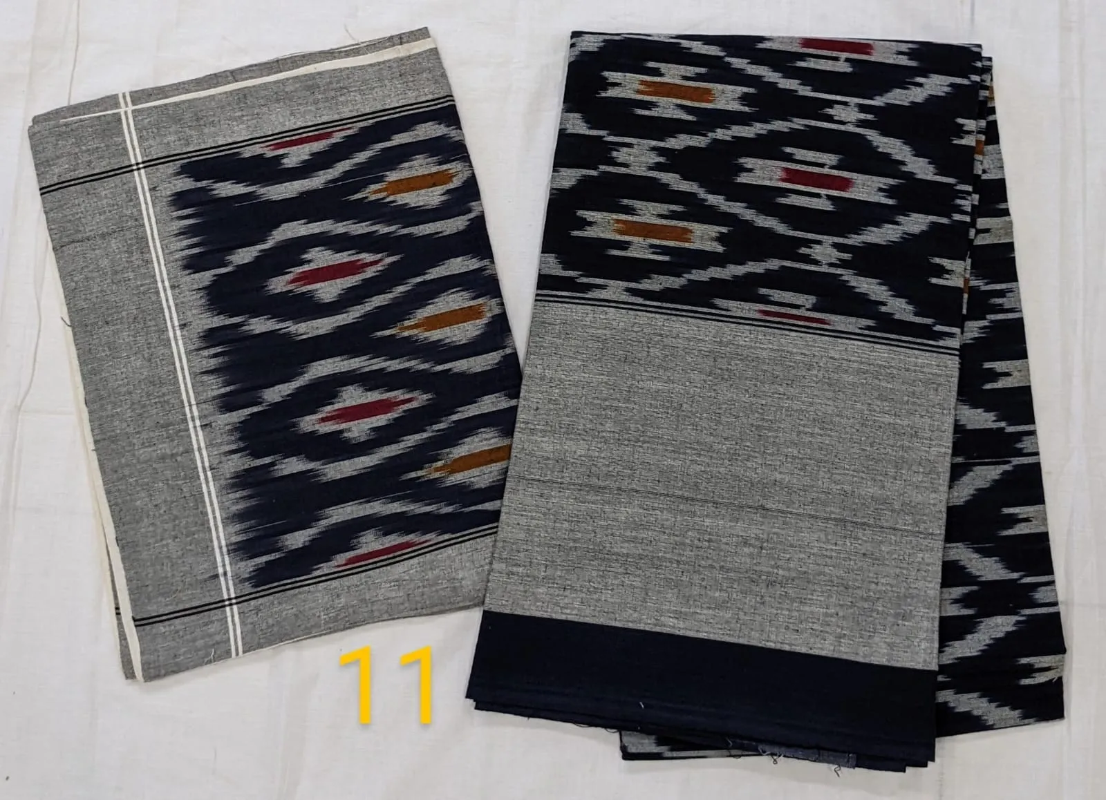 Queen Size Ikat Cotton Double Cot Bedsheet