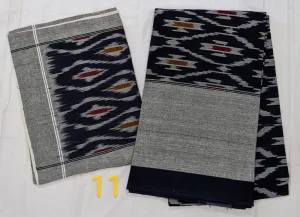Queen Size Ikat Cotton Double Cot Bedsheet