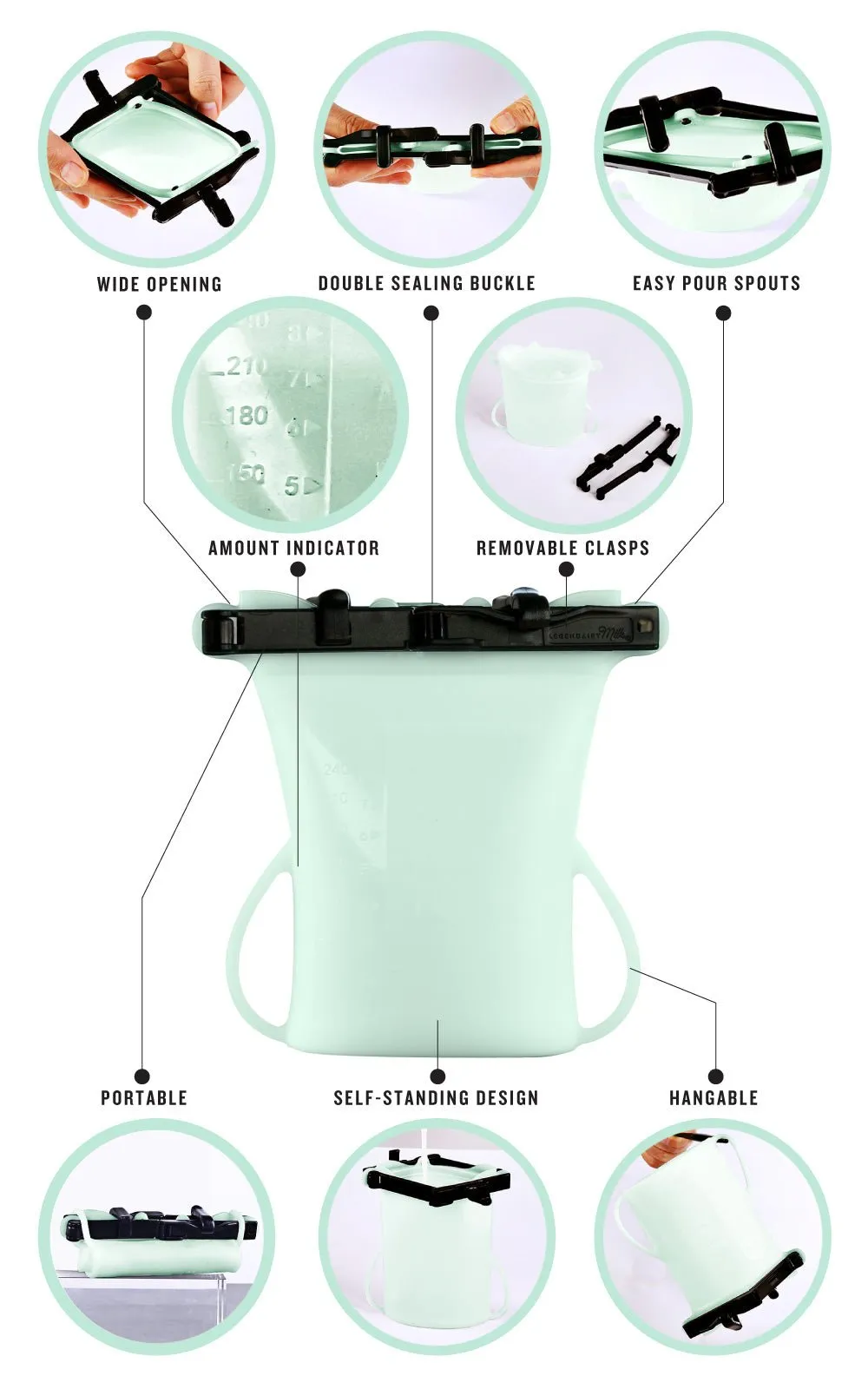 Silicone Breastmilk Storage Bags