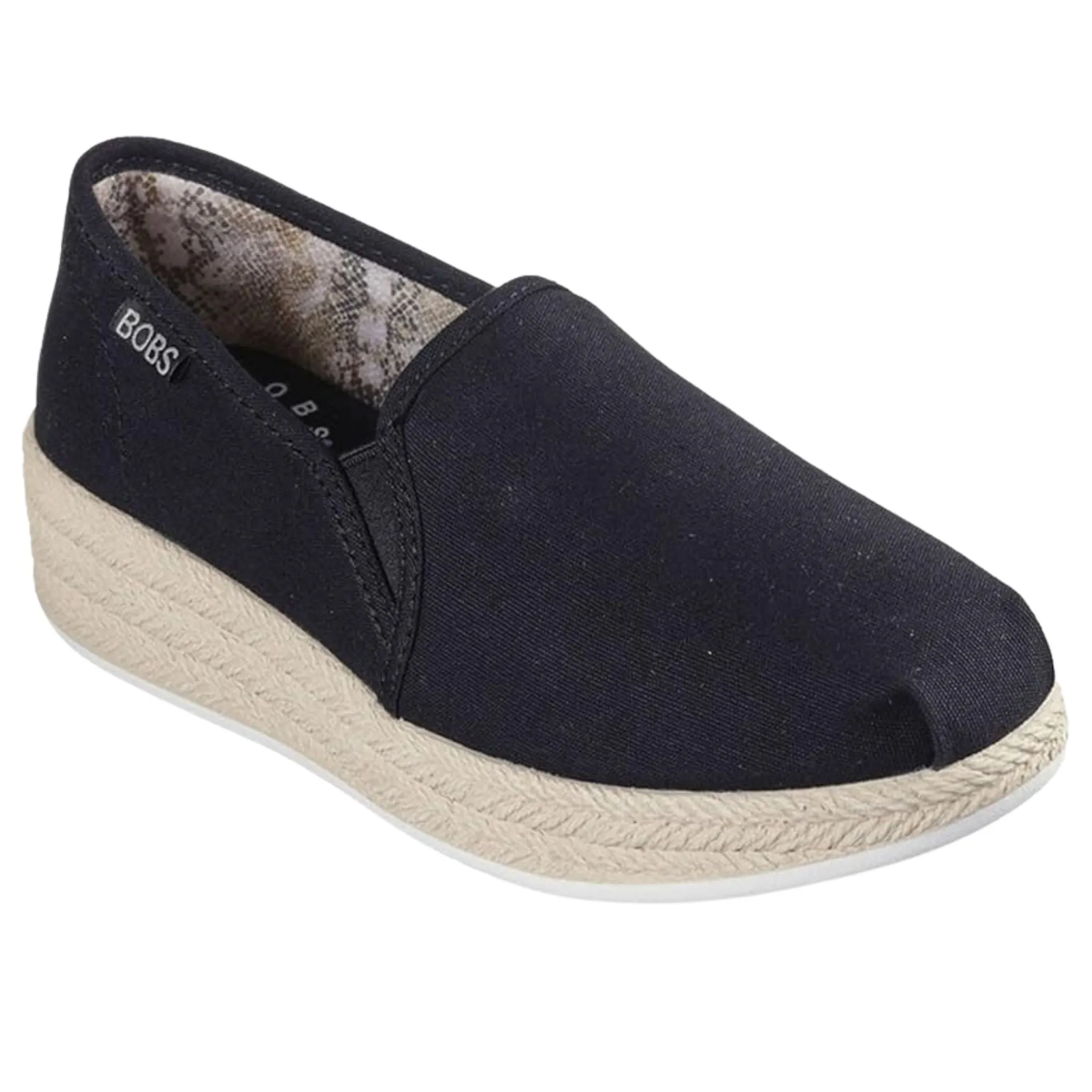 Skechers Women's 114070 BOBS Urban HighLites Black Casual Shoes